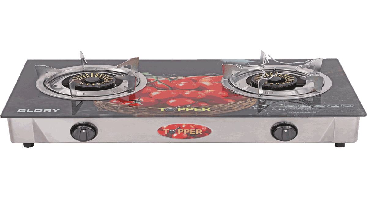 TOPPER Double Glass Gas Stove (Glory) RFL Group